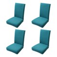 thumbnail image 1 of kurtrusly 4pcs/set Easy And Convenient Chair Transformation Stretchy Chair Covers Set Beautifying Decoration blackish green, 1 of 6