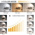 thumbnail image 2 of Clip Light Reading Lights 48 LED Clamp-on Desk Lamp with 3 Color Modes and 10 Brightness Dimmable, 360 ° Flexible Gooseneck Book Clamp Light for Video Conference Lighting Headboard, 2 of 7
