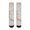 White Marble Pattern, variant on Black Marble Pattern Women's Crew Socks, Mid-calf Polyester Running Athletic Socks with Reinforced Heel & Toe, Breathable Durable Gifts Ideas for Sports Work Home