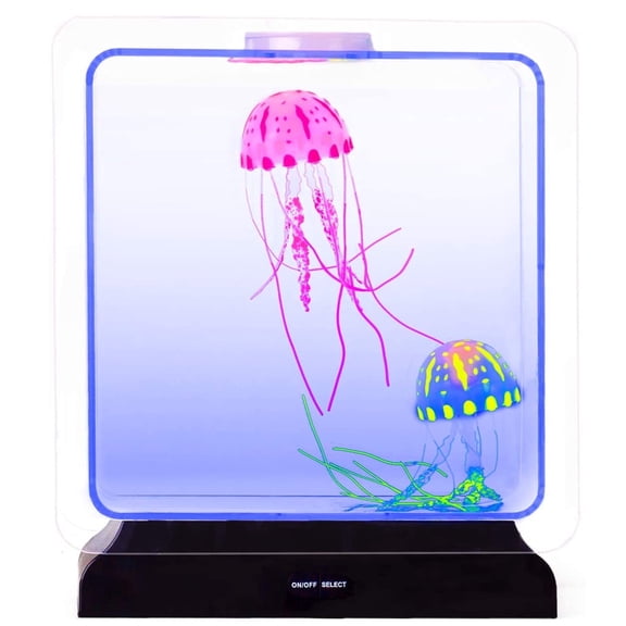 Playlearn Jellyfish Tank Lamp with LED Color Changing Light for Children Kids Stuff