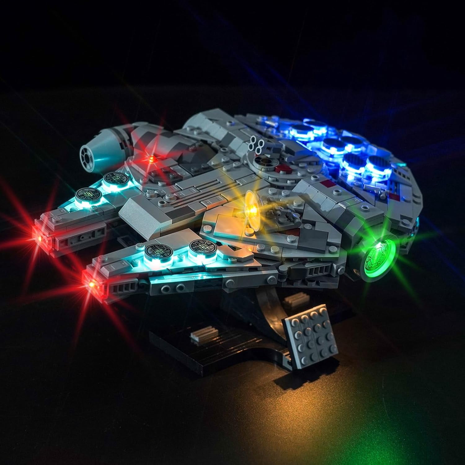 Upgraded Led Light Kit Compatible with Lego New Hope Millennium Falcon Building Set, Lights Decoration Compatible with Lego 75375 (Model Not Included)