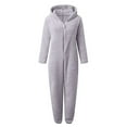 thumbnail image 5 of Matching Family Christmas Pajamas Romper Cute Long Sleeve Cat Hooded Jumpsuit Xmas Pajamas for Family, 5 of 5