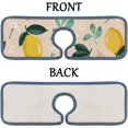 thumbnail image 3 of GZHJMY 2PCS Faucet Absorbent Mat, Lemon And Leave Washable Sink Splash Guard Drip Catcher, Kitchen Bath Countertop Microfiber Sink Drying Mats for Kitchen, 3 of 6