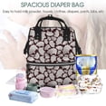 thumbnail image 5 of Daiia Hand Drawn Pig Large Capacity Baby Bag Waterproof Stylish Diaper Bag Mummy Backpack Adjustable Straps Diaper BagBaby Essentials Bag, 5 of 6