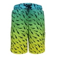thumbnail image 1 of Traje de Baño Ocean Pacific Talla 4 con Estampado de Tiburones Azul y Verde Limón, 1 of 4