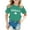 Vert Foncé, variante sur Chat et Veste pour Danse Imprimé St. Pat Col Rond Manches Courtes pour Filles