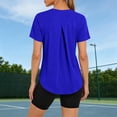thumbnail image 4 of Axiiglly Sun Shirt Women UPF 50+ Short Sleeve Sun Protection Workout Tops Quick Dry Breathable Summer Hiking Sports Tees, S-3XL, 4 of 9