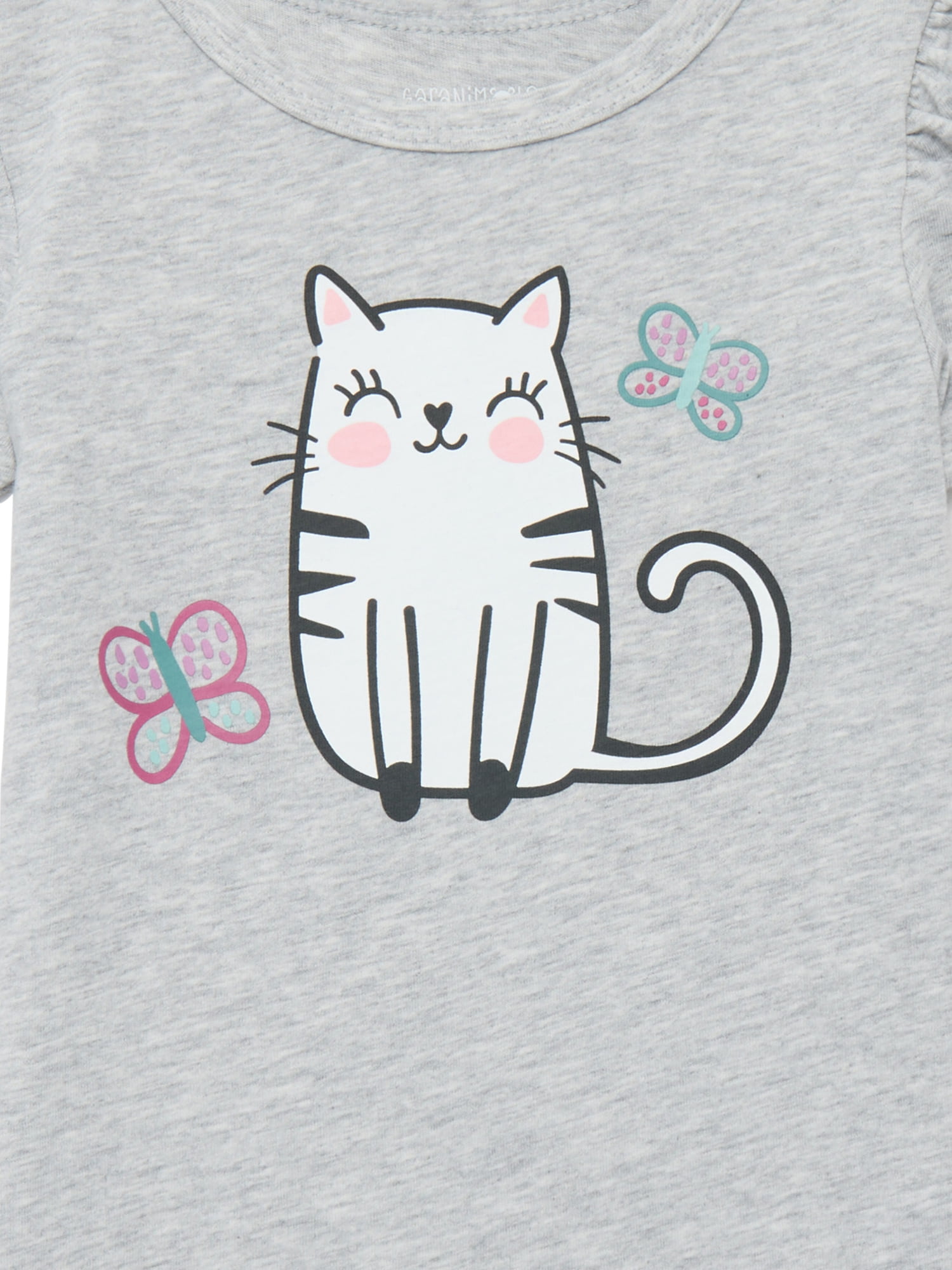 Garanimals Toddler Girl Short Puff Sleeve Graphic T-Shirt, Sizes 18M-5T