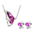 thumbnail image 4 of Collier Mode Lune Éclaboussures Collier Papillon Boucles d'Oreilles Ensemble Collier Boucles d'Oreilles, 4 of 9