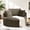 53" Corduroy Camel, variant on Vanress 53'' Oversized Round Chaise Lounge Chair Indoor,Upholstered Corduroy Deep Seat Cloud Circle Sofa Chair,Modern Fluffy Comfy Floor Reading Armchair for Living Room,Bedroom,No Assembly,Black