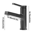 thumbnail image 4 of SSZMDLB under $5 Bathroom Faucet, Sink Faucet with Supply Lines, Single Handle Vanity Faucet, 1 or 3 Hole Installation for Bathroom Wash Basin Kitchen Installation, 4 of 6