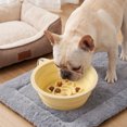 thumbnail image 5 of Collapsible Silicone Slow Feeder Pet Bowl Portable Anti Slip Suction Travel Food Water Dish For Dogs Cats Outdoor Use(Yellow-15cm), 5 of 5
