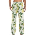 thumbnail image 2 of Top-kevin Lemon with Leaf Pajama Pants for Men Comfort Sleep Lounge Bottoms Straight-fit with Pockets S-XXL, 2 of 6