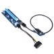 thumbnail image 2 of USB 3.0 PCI-E Express 1x to16x Extender Riser Card Adapter SATA 6Pin Power, 2 of 3