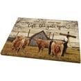 thumbnail image 2 of Thideape Farmhouse Cow Highland Wall Art 12" x 16" Framed Canvas Prints, 2 of 7