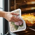thumbnail image 3 of Pink Vintage Floral Pot Holders for Kitchen Heatproof Potholder, 3 Pack Summer Botanical Retro Hot Pads Multipurpose Oven Pads Cloth Potholders Trivet for Cooking Baking, 3 of 8