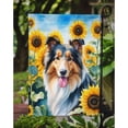 thumbnail image 2 of Collie in Sunflowers Garden Flag 11.25 in x 15.5 in, 2 of 5