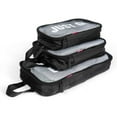 thumbnail image 3 of Miamica 3-Piece Luggage Packing Cubes, Black Mesh – Includes Small, Medium and Large Suitcase Organizers with Durable Design, 3 of 3