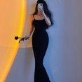 thumbnail image 1 of Generic Pink Pure Desire Style Sexy Slim Fit Slimming Peach Hip Sling Dress Women Hot Girl High Waist Dress, 1 of 1