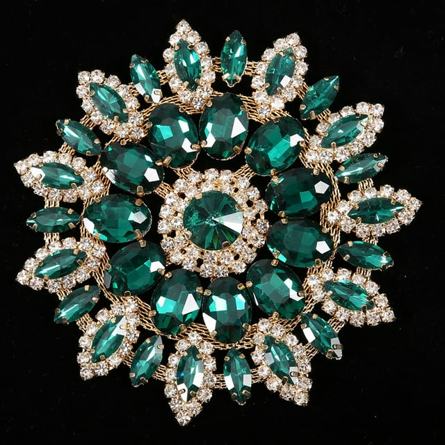 Flower Shoe Clips, 11cm No Oxidation Glass Rhinestones Decoration, Removable For DIY Clothes Shoe Bag