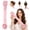 Pink, variant on Multi-function Overnight Heatless Hair Curler, Satin No Heat Blowout Rods with Built-in Scrunchie Ends, Jumbo Curling Rod for Loose Waves, Soft Sleep In Styling Tool for Full Bouncy Curls Black