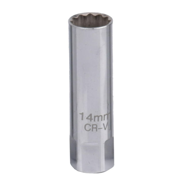 Llave de vaso magnético para bujías de 3/8 de pulgada, 12 puntas, accesorios duraderos 62mm 14mm