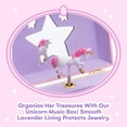 thumbnail image 2 of Joyero Jewelkeeper Musical con forma de unicornio con 2 cajones para niñas, 2 of 8