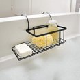thumbnail image 1 of Idesign Everett Metal sobre la canasta de caddie de bañera lateral para maestro, invitado, baño para niños, 12.08 "x 10.2" x 6.64 ", negro mate iDesign Ver descripción, 1 of 2