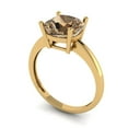 thumbnail image 2 of Clara Pucci 14K Yellow Gold 2.5ct Champagne Solitaire Ring for Women, 2 of 7