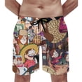 thumbnail image 5 of Gravity Falls Men's Swim Trunks Board Shorts Drawstring Elastic Waist Quick Dry Swimsuits Beach Shorts with Pockets L, 5 of 8