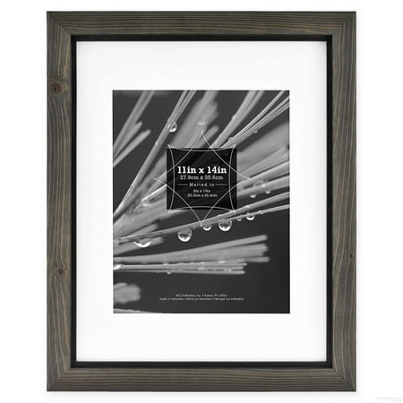 TIMBER Distressed Gray Black Wood 8x10 Frame by