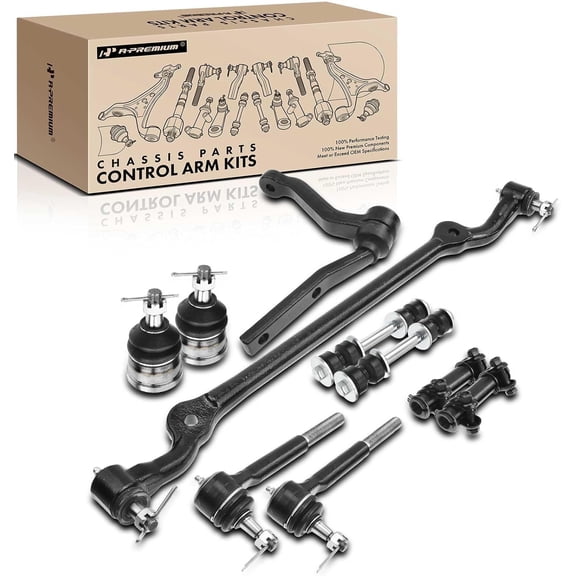 A-Premium 10Pcs Front or Rear Sway Bar Links Idler Arm Center Link Outer Tie Rod Ends Ball Joints Compatible with Chevrolet Camaro Pontiac Firebird 1982-1992
