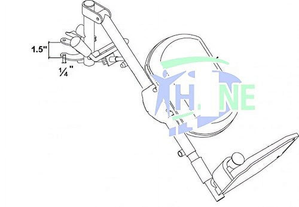 Wheelchair Legrests Elevated Footrest, Universal Wheelchair Elevating Leg Rest, Invacare Wheelchair Parts, Drive Wheelchair Accessories, Healthline