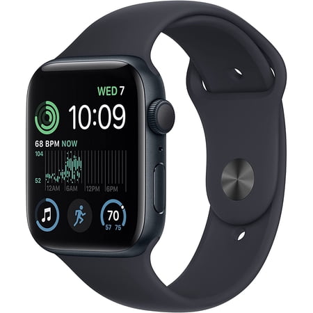 Watch SE 44mm Midnight Aluminum Case with Midnight Sport Band 2nd Gen - S/M MNTF3LL/A