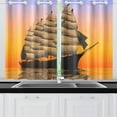 thumbnail image 4 of CADecor Sailboat Print Sail Boat Art Window Treatment Panel Curtains Window Curtain Kitchen Curtain,Two Piece 26x39 Inches, 4 of 4