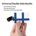 thumbnail image 3 of Flag Of Finland Luggage Identifier Name Tag For Backpacks Suitcases Bags Baggage, 3 of 6