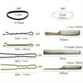 thumbnail image 5 of Women Hair Pins Set Bobby U Shaped Pins Clips and Hair Rubber Bands with Storage Box, 5 of 6