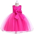 thumbnail image 3 of Vestido de niña Vestido de niña de flores Falda de niña de flores Vestido de malla abullonada Vestido de encaje con lazo Vestidos de bebé, 3 of 5