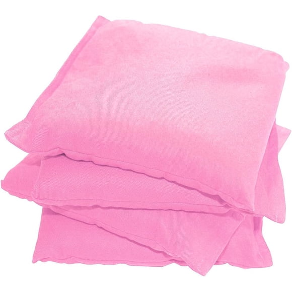 Corn Toss Bean Bags - Set of 4 - Pink 6"x6"
