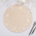 thumbnail image 4 of Saro Lifestyle Embroidered Snowflakes Placemat (Set of 4), 4 of 4