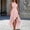 Pink women's boho maxi dress a1, variant on Women's Sleeveless High Low Maxi Dress Ruffle Flowy Halter Neck Boho Beach Vacation Summer Casual Sundress, White M