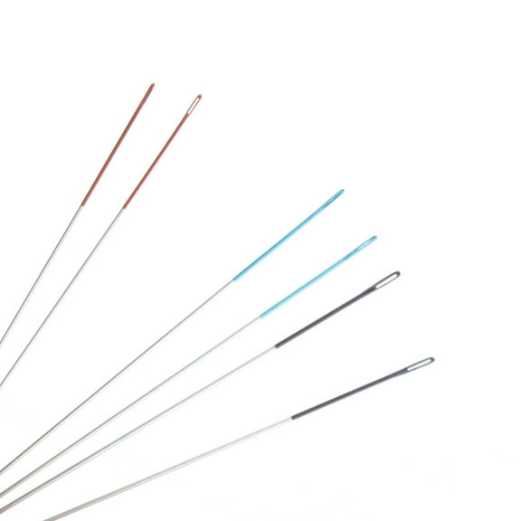 The Beadsmith Beading Needles, 6-Piece Assortment, Colored Tips for Jewelry Making