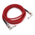 thumbnail image 2 of Guitar Cable 10ft 1/4 Inch Right Angle Cable, 22AWG Oxygen Copper Instrument Cable with Flexible Cotton Braid for Electric Guitar Bass Amp and Pro Audio Equipment, 2 of 7