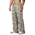 thumbnail image 4 of LTTVQM Woodland Camo Wide Leg Sweat Pants All Season Realtree Leaf Camo Breathable Light Fabric Mens Summer Wide Leg Full Length Trousers Earthy Yellow XL, 4 of 7