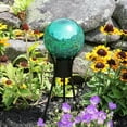thumbnail image 4 of Achla Design Crackled Glass Garden Gazing Globe, 6 Inch, Emerald Green, 4 of 5