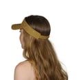 thumbnail image 2 of TopHeadwear Glitter Sequin Visor Hat - Gold, 2 of 2