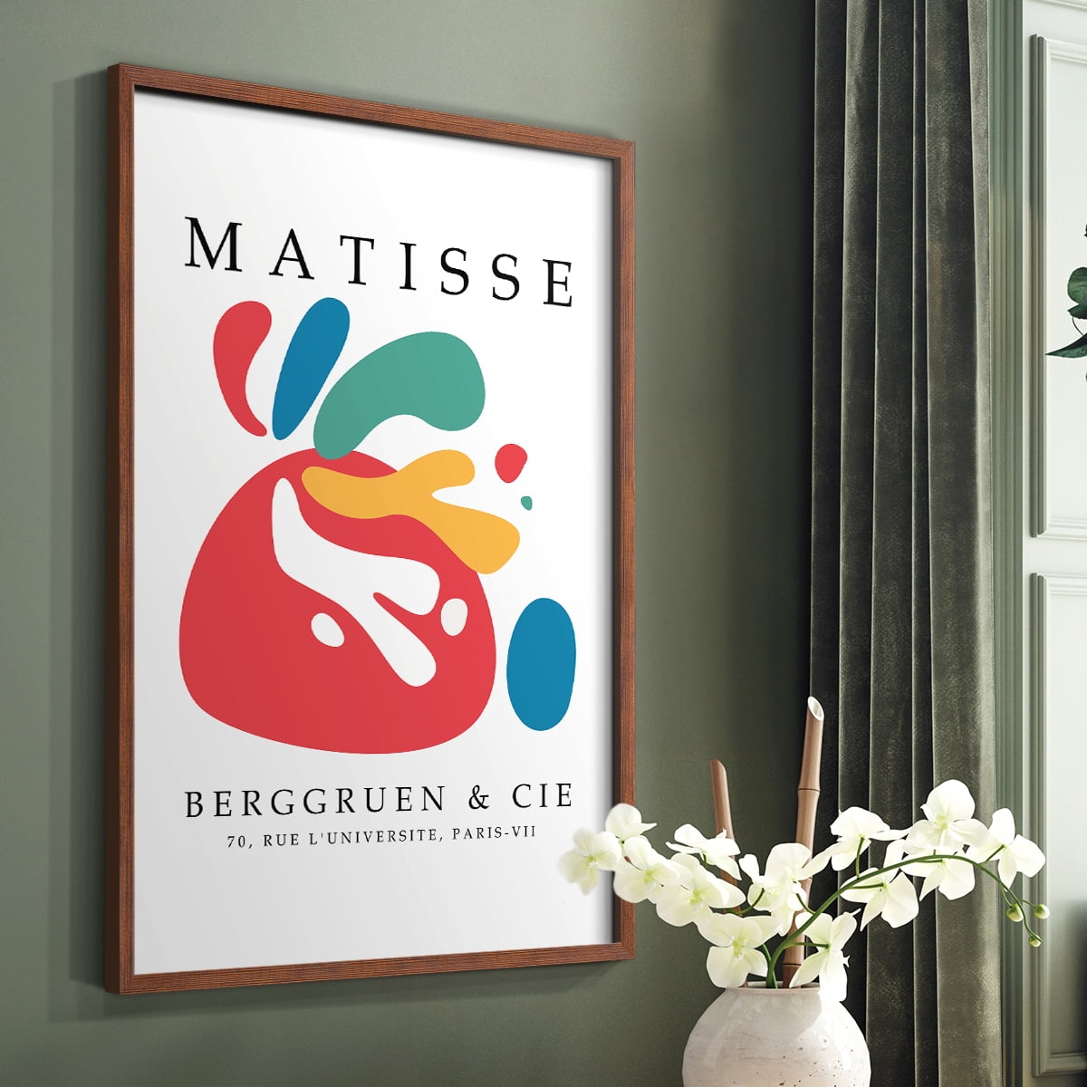Matisse CCCXXXIX in Brown Solid Wood 16 x 20 Framed Print