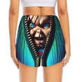 thumbnail image 2 of Lsque Chucky Printed Women's Running Shorts with Liner Pockets,Elastic Quick Dry Workout Athletic Gym Yoga Shorts,Womens High Waist Shorts-XX-Large, 2 of 9