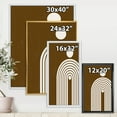 thumbnail image 4 of Terracotta Minimalist Boho Rainbow With Sun 30 in x 40 in Framed Painting Canvas Art Print, by Designart, 4 of 5