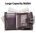 thumbnail image 5 of FALAN MULE Genuine Leather Wallet for Men Large Capacity Men Wallets RFID Blocking ID Window Card Case with Zip Coin Pocket, 5 of 7